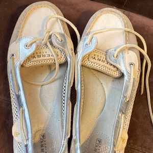 Sperry Top-Sider size 9 Angelfish gray/silver/cream